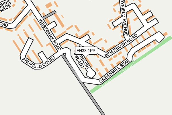 EH33 1PP map - OS OpenMap – Local (Ordnance Survey) EH33 1PP map - OS OpenMap – Local (Ordnance Survey)