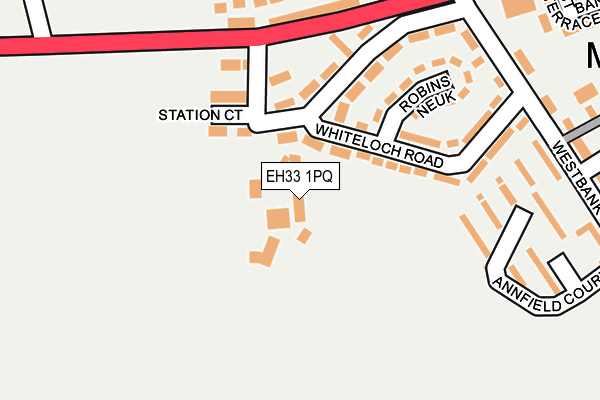 EH33 1PQ map - OS OpenMap – Local (Ordnance Survey) EH33 1PQ map - OS OpenMap – Local (Ordnance Survey)