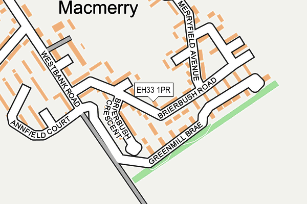 EH33 1PR map - OS OpenMap – Local (Ordnance Survey) EH33 1PR map - OS OpenMap – Local (Ordnance Survey)
