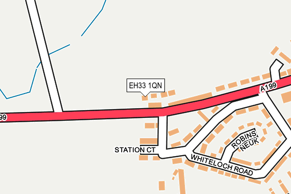 EH33 1QN map - OS OpenMap – Local (Ordnance Survey) EH33 1QN map - OS OpenMap – Local (Ordnance Survey)
