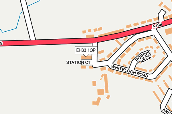 EH33 1QP map - OS OpenMap – Local (Ordnance Survey)