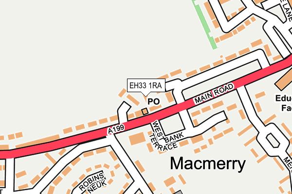EH33 1RA map - OS OpenMap – Local (Ordnance Survey) EH33 1RA map - OS OpenMap – Local (Ordnance Survey)