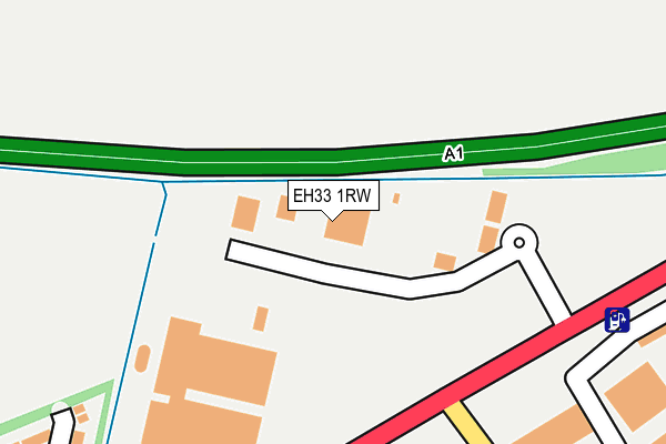 EH33 1RW map - OS OpenMap – Local (Ordnance Survey) EH33 1RW map - OS OpenMap – Local (Ordnance Survey)