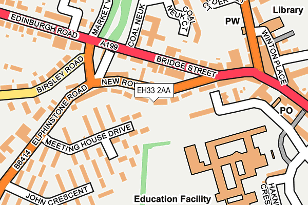 EH33 2AA map - OS OpenMap – Local (Ordnance Survey) EH33 2AA map - OS OpenMap – Local (Ordnance Survey)