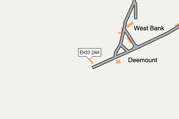 EH33 2AH map - OS OpenMap – Local (Ordnance Survey) EH33 2AH map - OS OpenMap – Local (Ordnance Survey)