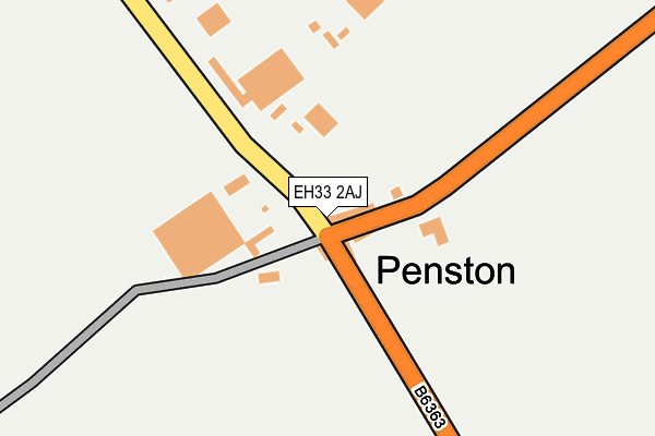 EH33 2AJ map - OS OpenMap – Local (Ordnance Survey) EH33 2AJ map - OS OpenMap – Local (Ordnance Survey)