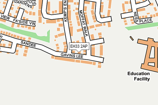 EH33 2AP map - OS OpenMap – Local (Ordnance Survey) EH33 2AP map - OS OpenMap – Local (Ordnance Survey)