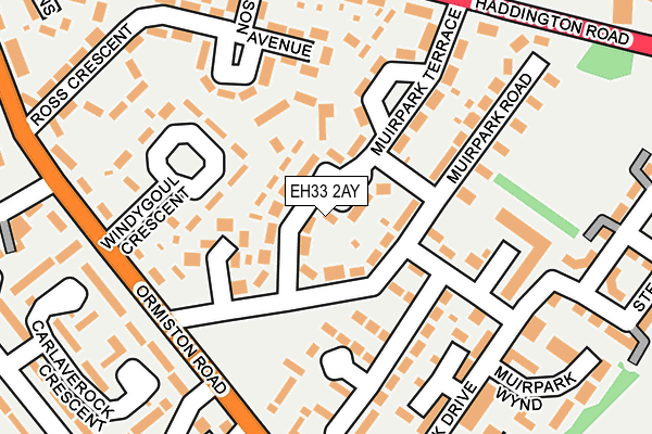 EH33 2AY map - OS OpenMap – Local (Ordnance Survey) EH33 2AY map - OS OpenMap – Local (Ordnance Survey)