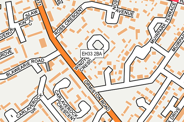 EH33 2BA map - OS OpenMap – Local (Ordnance Survey) EH33 2BA map - OS OpenMap – Local (Ordnance Survey)