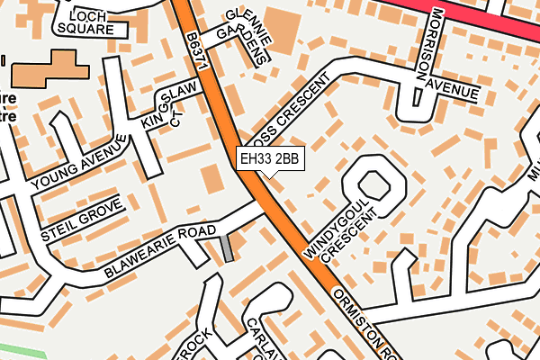 EH33 2BB map - OS OpenMap – Local (Ordnance Survey) EH33 2BB map - OS OpenMap – Local (Ordnance Survey)