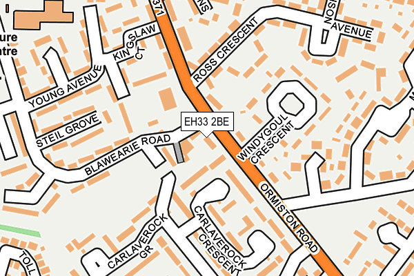 EH33 2BE map - OS OpenMap – Local (Ordnance Survey) EH33 2BE map - OS OpenMap – Local (Ordnance Survey)