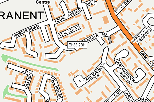 EH33 2BH map - OS OpenMap – Local (Ordnance Survey) EH33 2BH map - OS OpenMap – Local (Ordnance Survey)