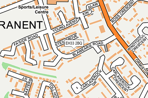 EH33 2BQ map - OS OpenMap – Local (Ordnance Survey) EH33 2BQ map - OS OpenMap – Local (Ordnance Survey)