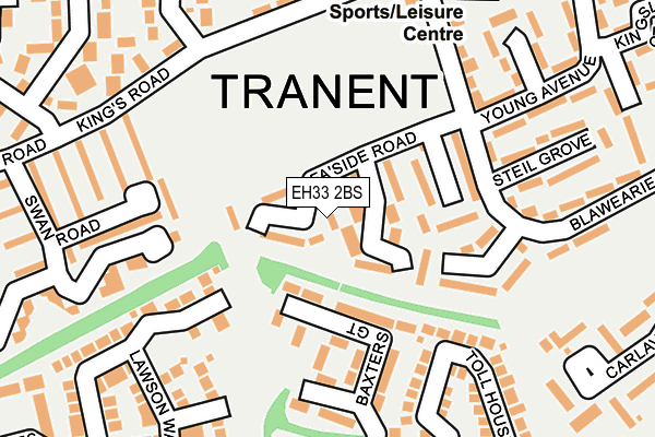 EH33 2BS map - OS OpenMap – Local (Ordnance Survey) EH33 2BS map - OS OpenMap – Local (Ordnance Survey)