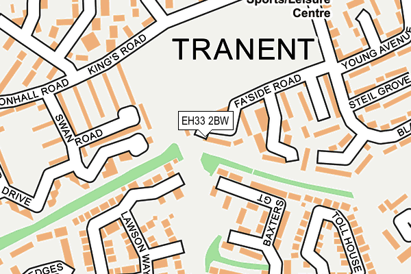EH33 2BW map - OS OpenMap – Local (Ordnance Survey) EH33 2BW map - OS OpenMap – Local (Ordnance Survey)