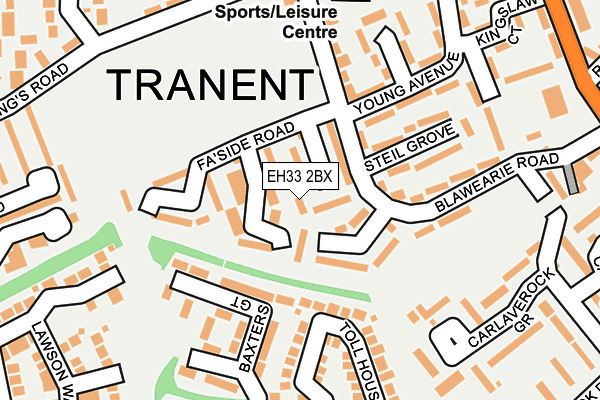 EH33 2BX map - OS OpenMap – Local (Ordnance Survey) EH33 2BX map - OS OpenMap – Local (Ordnance Survey)