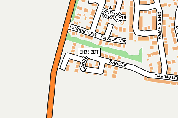 EH33 2DT map - OS OpenMap – Local (Ordnance Survey) EH33 2DT map - OS OpenMap – Local (Ordnance Survey)