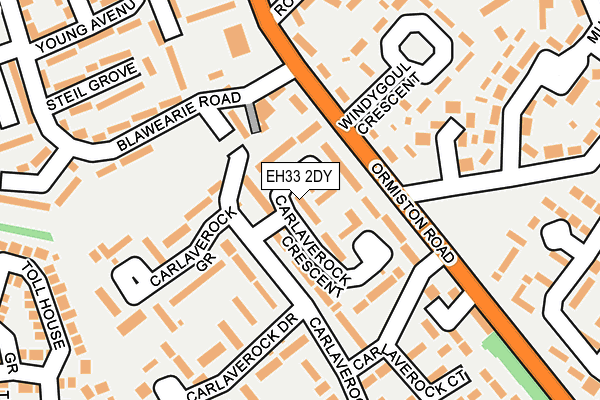 EH33 2DY map - OS OpenMap – Local (Ordnance Survey) EH33 2DY map - OS OpenMap – Local (Ordnance Survey)