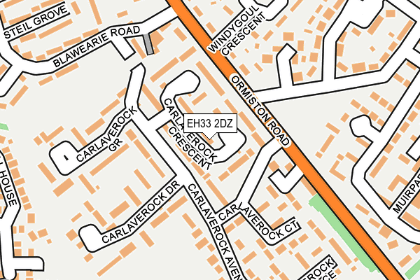 EH33 2DZ map - OS OpenMap – Local (Ordnance Survey) EH33 2DZ map - OS OpenMap – Local (Ordnance Survey)