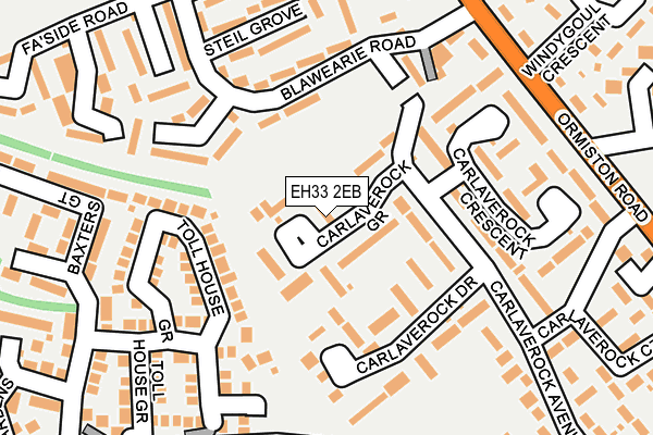 EH33 2EB map - OS OpenMap – Local (Ordnance Survey) EH33 2EB map - OS OpenMap – Local (Ordnance Survey)