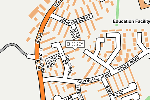 EH33 2EY map - OS OpenMap – Local (Ordnance Survey) EH33 2EY map - OS OpenMap – Local (Ordnance Survey)