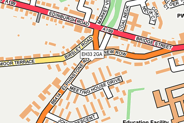 EH33 2GA map - OS OpenMap – Local (Ordnance Survey) EH33 2GA map - OS OpenMap – Local (Ordnance Survey)
