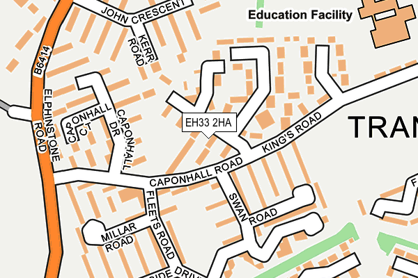 EH33 2HA map - OS OpenMap – Local (Ordnance Survey) EH33 2HA map - OS OpenMap – Local (Ordnance Survey)