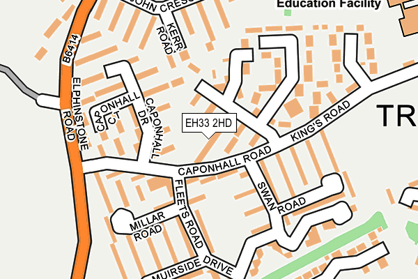 EH33 2HD map - OS OpenMap – Local (Ordnance Survey) EH33 2HD map - OS OpenMap – Local (Ordnance Survey)