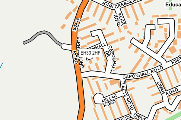 EH33 2HF map - OS OpenMap – Local (Ordnance Survey) EH33 2HF map - OS OpenMap – Local (Ordnance Survey)
