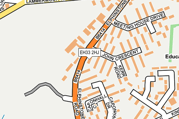 EH33 2HJ map - OS OpenMap – Local (Ordnance Survey) EH33 2HJ map - OS OpenMap – Local (Ordnance Survey)