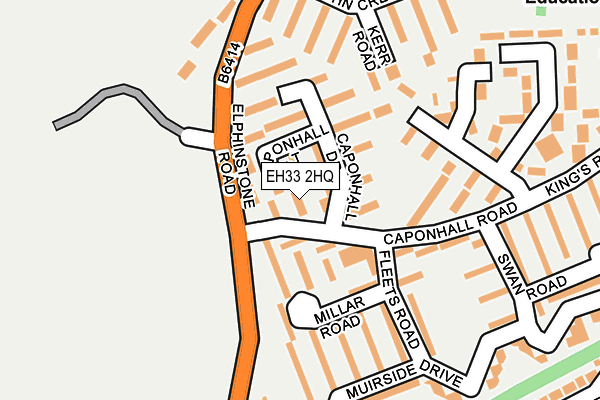 EH33 2HQ map - OS OpenMap – Local (Ordnance Survey) EH33 2HQ map - OS OpenMap – Local (Ordnance Survey)