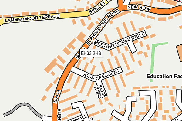 EH33 2HS map - OS OpenMap – Local (Ordnance Survey) EH33 2HS map - OS OpenMap – Local (Ordnance Survey)