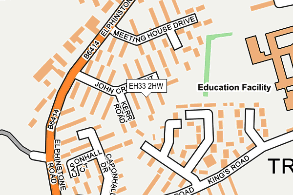 EH33 2HW map - OS OpenMap – Local (Ordnance Survey) EH33 2HW map - OS OpenMap – Local (Ordnance Survey)