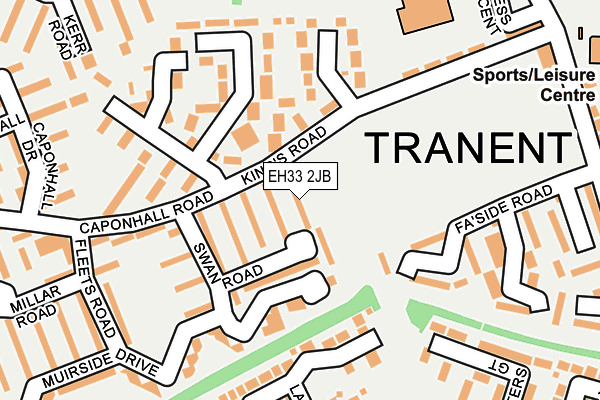 EH33 2JB map - OS OpenMap – Local (Ordnance Survey) EH33 2JB map - OS OpenMap – Local (Ordnance Survey)
