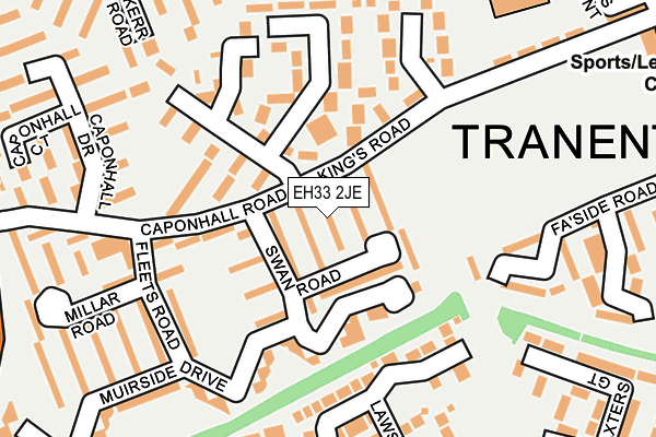 EH33 2JE map - OS OpenMap – Local (Ordnance Survey) EH33 2JE map - OS OpenMap – Local (Ordnance Survey)