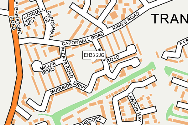 EH33 2JG map - OS OpenMap – Local (Ordnance Survey) EH33 2JG map - OS OpenMap – Local (Ordnance Survey)