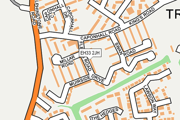 EH33 2JH map - OS OpenMap – Local (Ordnance Survey) EH33 2JH map - OS OpenMap – Local (Ordnance Survey)
