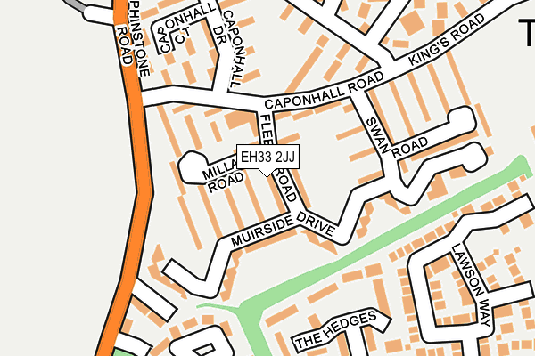 EH33 2JJ map - OS OpenMap – Local (Ordnance Survey) EH33 2JJ map - OS OpenMap – Local (Ordnance Survey)