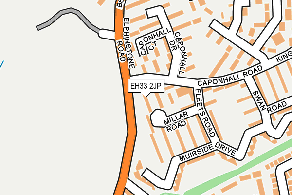 EH33 2JP map - OS OpenMap – Local (Ordnance Survey) EH33 2JP map - OS OpenMap – Local (Ordnance Survey)