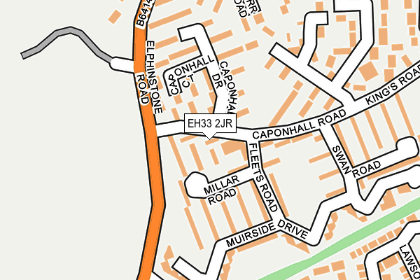 EH33 2JR map - OS OpenMap – Local (Ordnance Survey) EH33 2JR map - OS OpenMap – Local (Ordnance Survey)