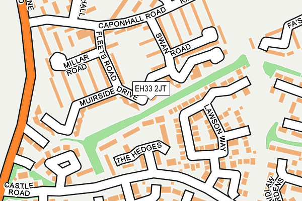 EH33 2JT map - OS OpenMap – Local (Ordnance Survey) EH33 2JT map - OS OpenMap – Local (Ordnance Survey)
