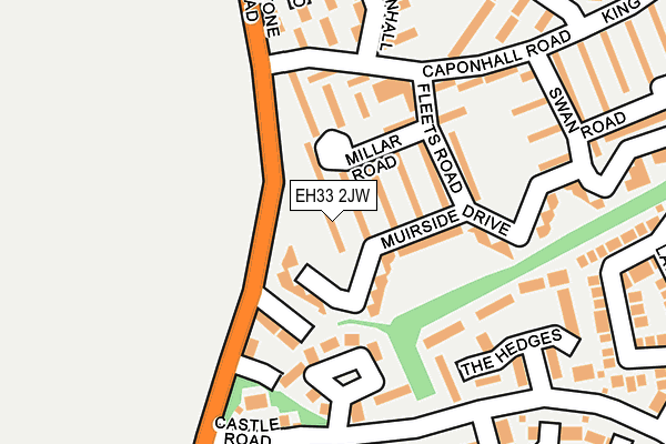 EH33 2JW map - OS OpenMap – Local (Ordnance Survey) EH33 2JW map - OS OpenMap – Local (Ordnance Survey)