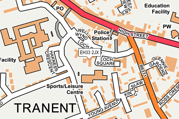 EH33 2JX map - OS OpenMap – Local (Ordnance Survey) EH33 2JX map - OS OpenMap – Local (Ordnance Survey)