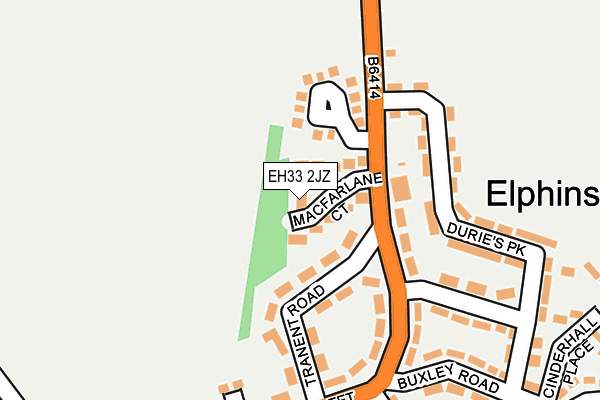 EH33 2JZ map - OS OpenMap – Local (Ordnance Survey) EH33 2JZ map - OS OpenMap – Local (Ordnance Survey)