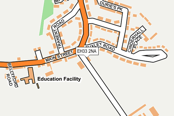 EH33 2NA map - OS OpenMap – Local (Ordnance Survey) EH33 2NA map - OS OpenMap – Local (Ordnance Survey)