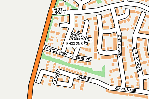 EH33 2NS map - OS OpenMap – Local (Ordnance Survey) EH33 2NS map - OS OpenMap – Local (Ordnance Survey)