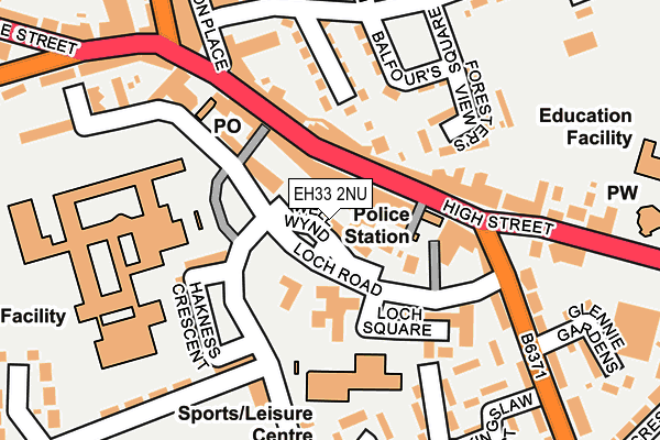 EH33 2NU map - OS OpenMap – Local (Ordnance Survey) EH33 2NU map - OS OpenMap – Local (Ordnance Survey)