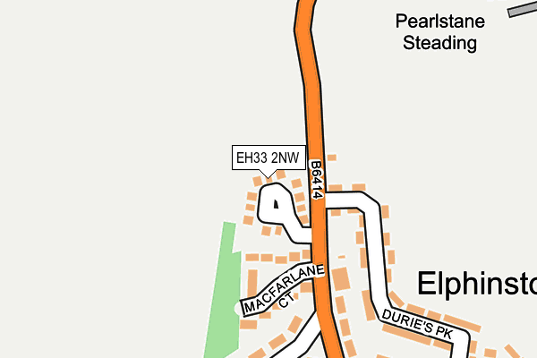 EH33 2NW map - OS OpenMap – Local (Ordnance Survey) EH33 2NW map - OS OpenMap – Local (Ordnance Survey)