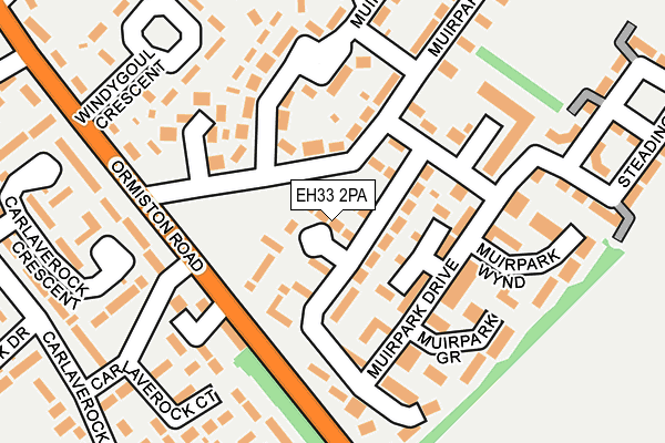 EH33 2PA map - OS OpenMap – Local (Ordnance Survey) EH33 2PA map - OS OpenMap – Local (Ordnance Survey)