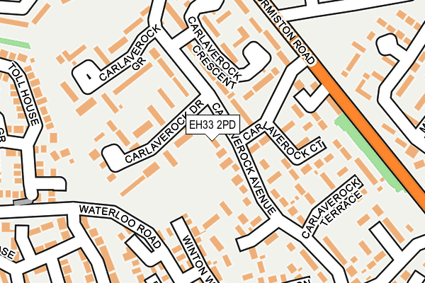 EH33 2PD map - OS OpenMap – Local (Ordnance Survey) EH33 2PD map - OS OpenMap – Local (Ordnance Survey)